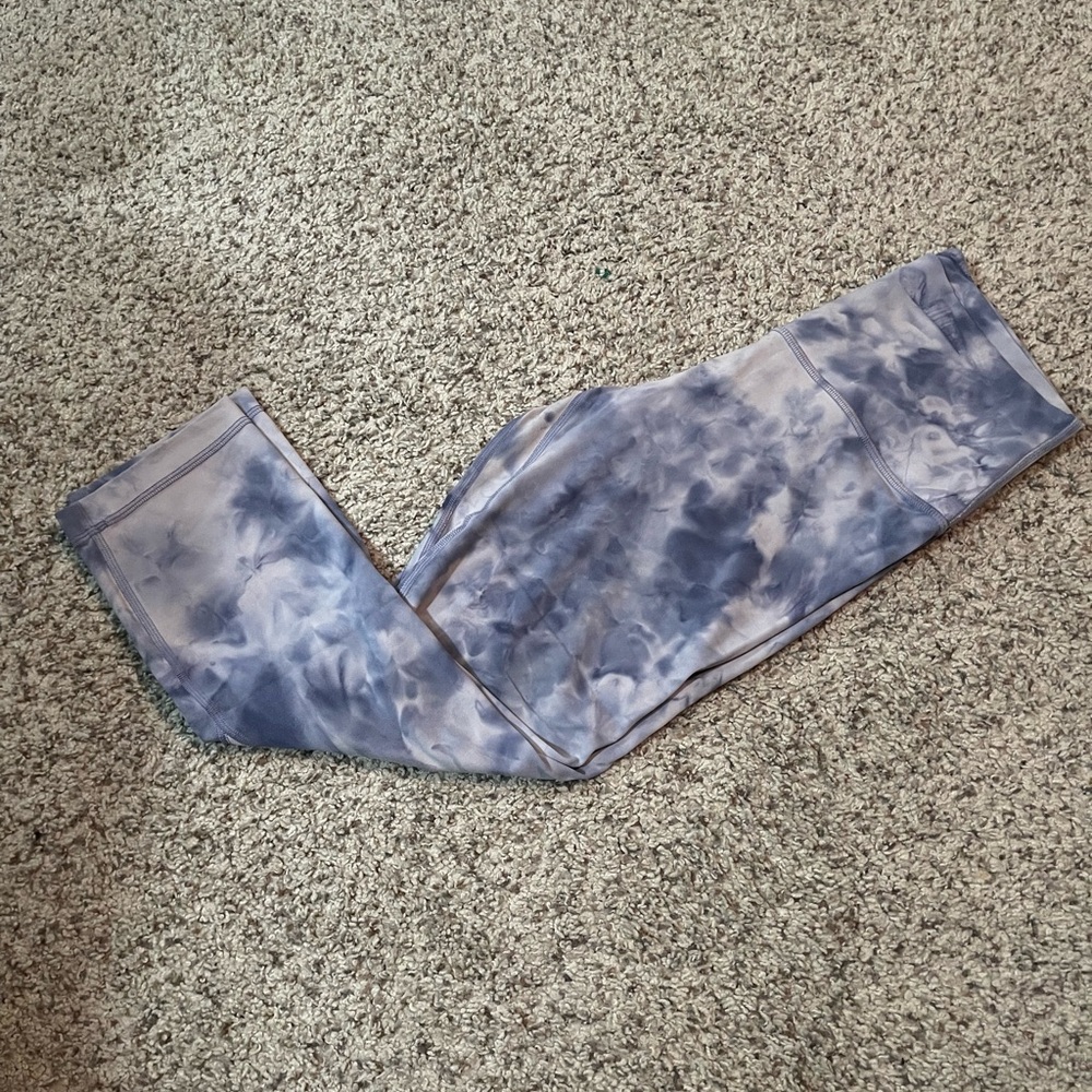 Lululemon Align Crop 21” Diamond Dye Iced Iris Peri Purple